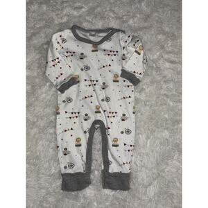 Modern Baby Sz. 6/9 Month Circus Themed One Pc. Romper. Cute, Soft